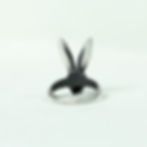Thumbnail: Evil Bunny Rabbit Skull Hare Pendant Handmade Gothic Sterling Silver Unisex Skul