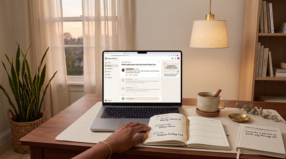 Weekly Money Routine For Women Business Owners: 15-Minute Weekend Reset
