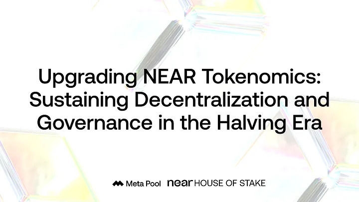 The NEAR Ecosystem Announces a Key Update to Its Tokenomics on Its Fifth Anniversary