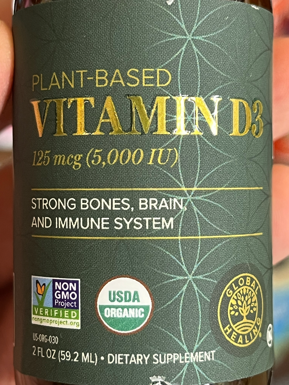 Thumbnail: Global Healing Plant Based Vitamin D3 (125 mcg) - 2 oz.