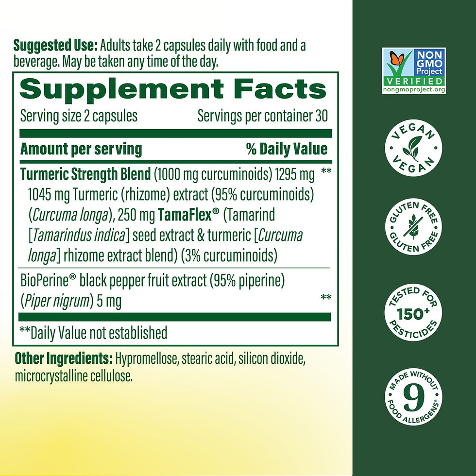 Thumbnail: MegaFood Fast Acting Tumeric - 60 tablets
