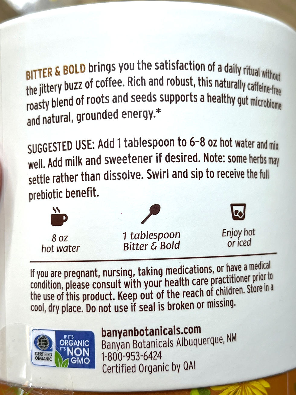 Thumbnail: Banyan Botanicals Organic Bitter & Bold Coffee Alternative - 3.5 oz