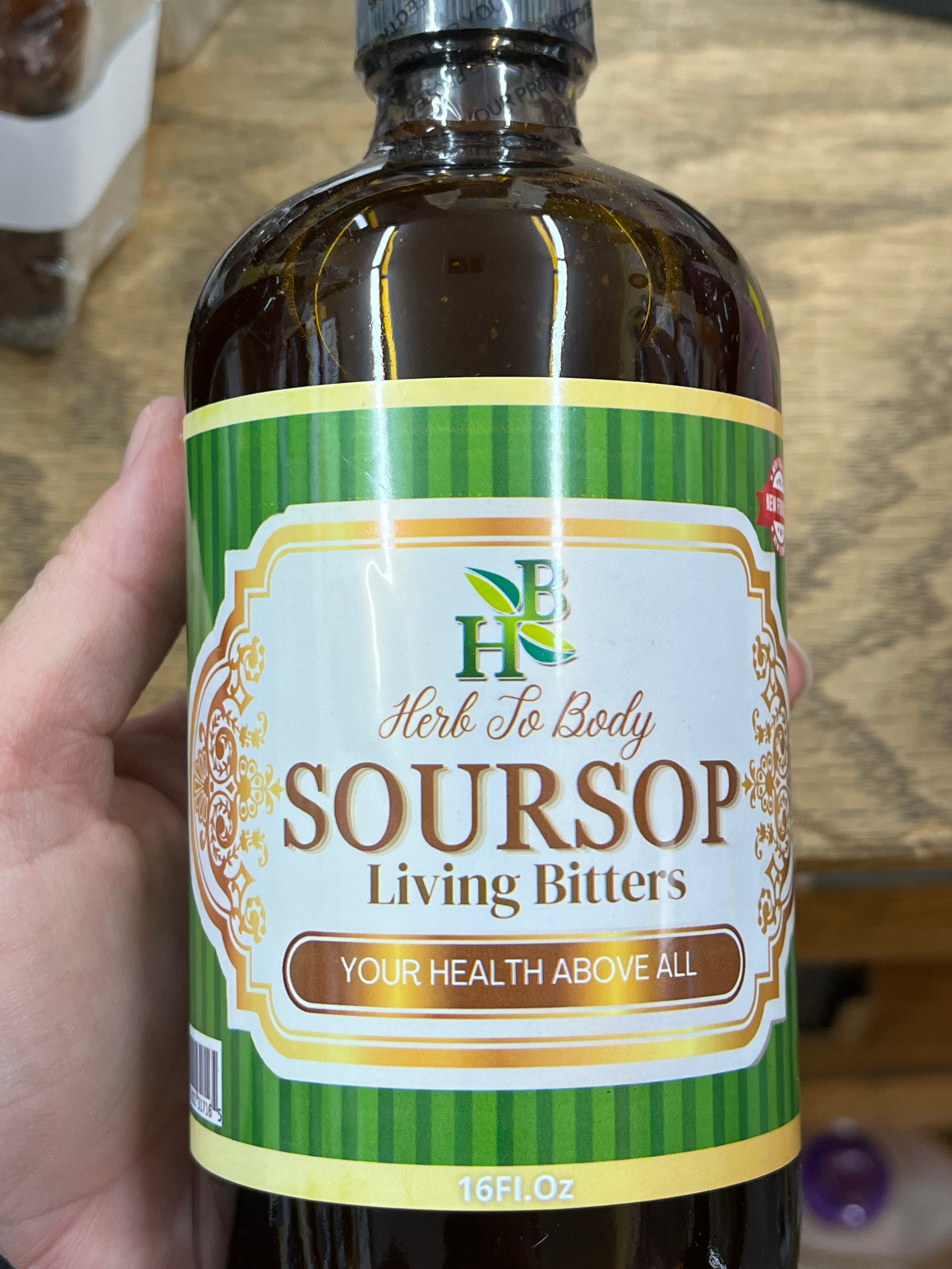 Herb to Body Soursop Living Bitters - 16 fl.oz