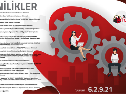 SmartFactory - Yenilikler ! Sürüm - 6.2.9.21