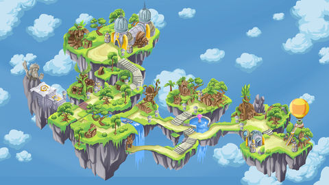Floating Island Magloo in game art