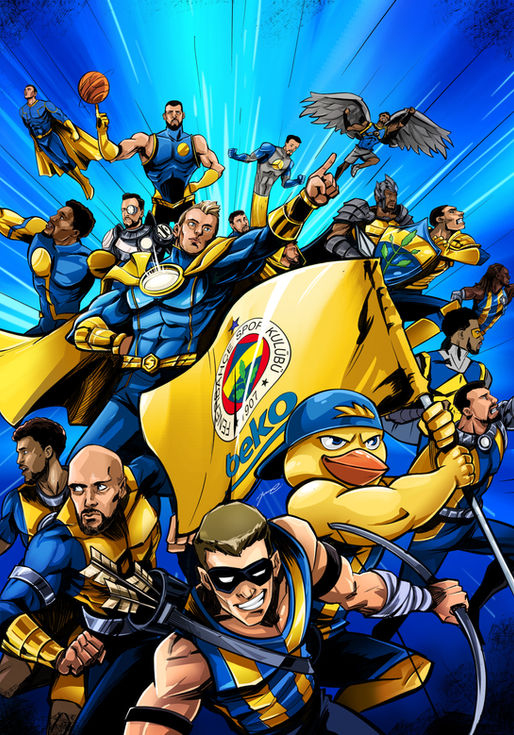 Here licensed works did it for Fenerbahçe Beko Basketball Team 2023-2024 and 2024-2025 Season