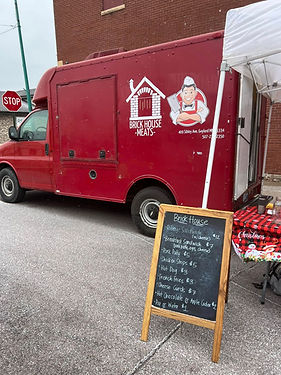 Brick House Meats red food truck