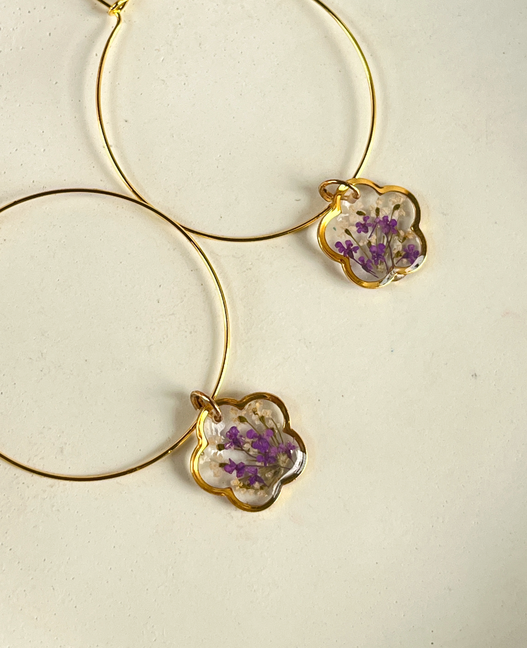Petaline Hoop Earrings
