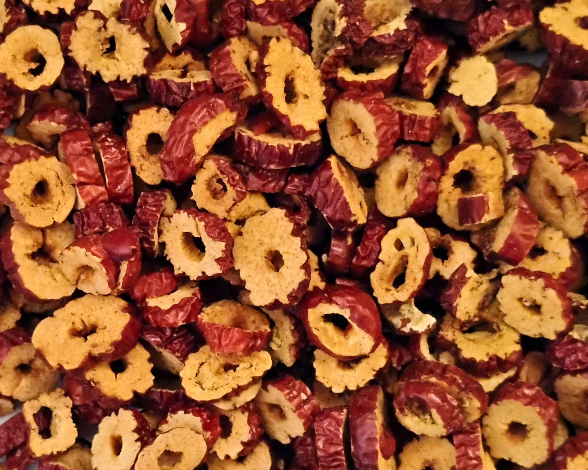 organic sliced jujube fruit