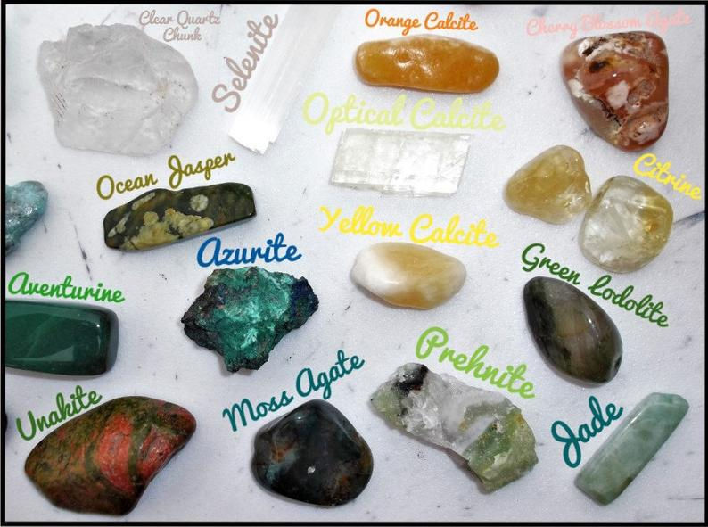 Thumbnail: assorted crystal specimens