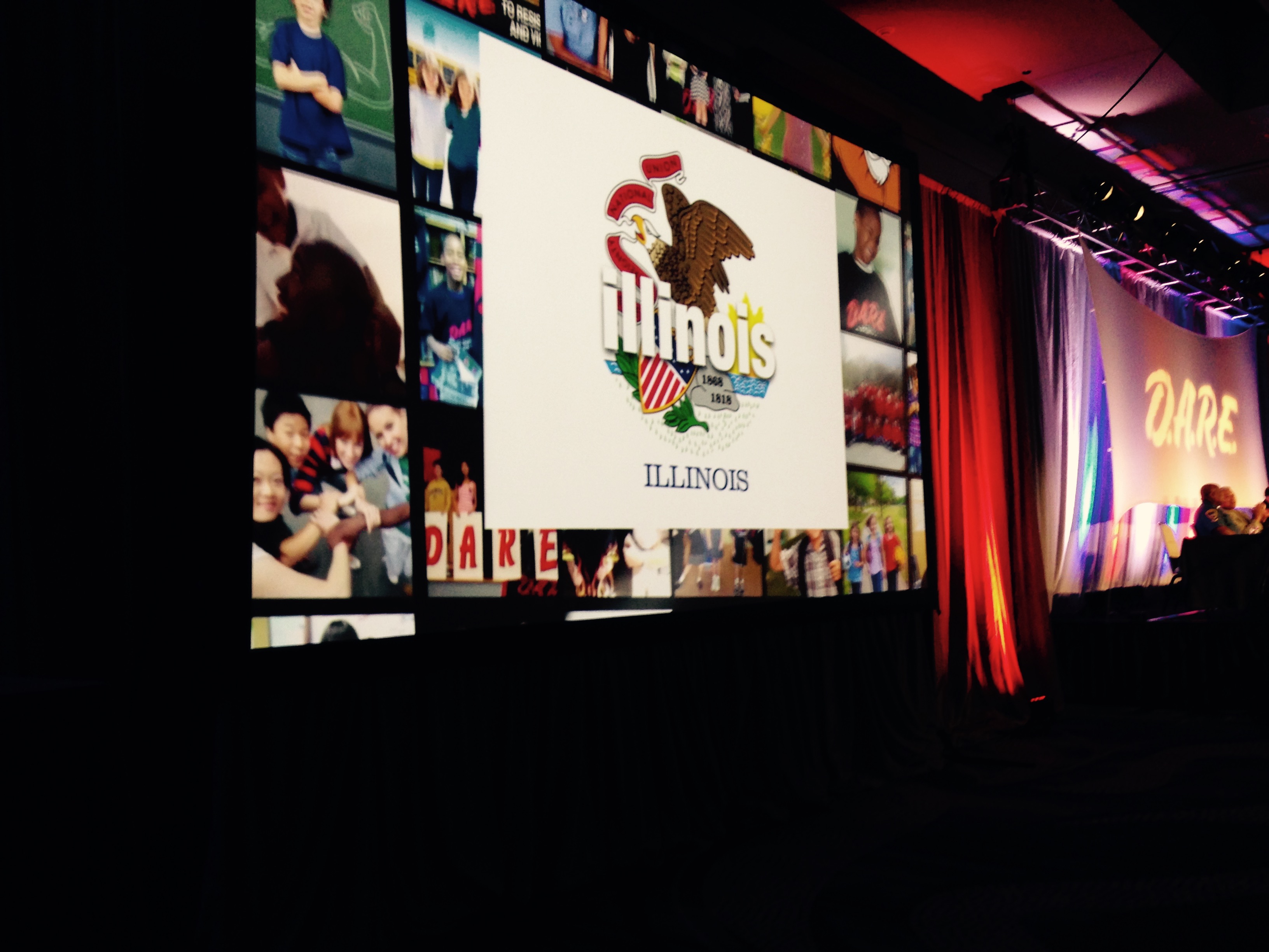 Illinois DARE rep at Int DARE Conf