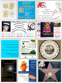 Invites; Personal, Not for Profit & Corporate Events