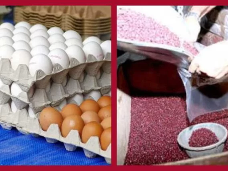 Frijoles y cartón de huevo aumentan de precio en inicio de semana