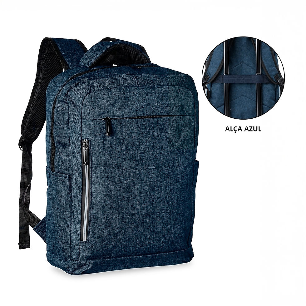 Miniatura: Mochila de Nylon USB Personalizada: Conectividade e Estilo