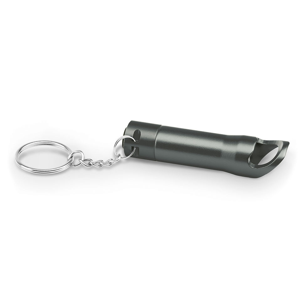 Miniatura: Chaveiro personalizado Abridor Metal com Lanterna