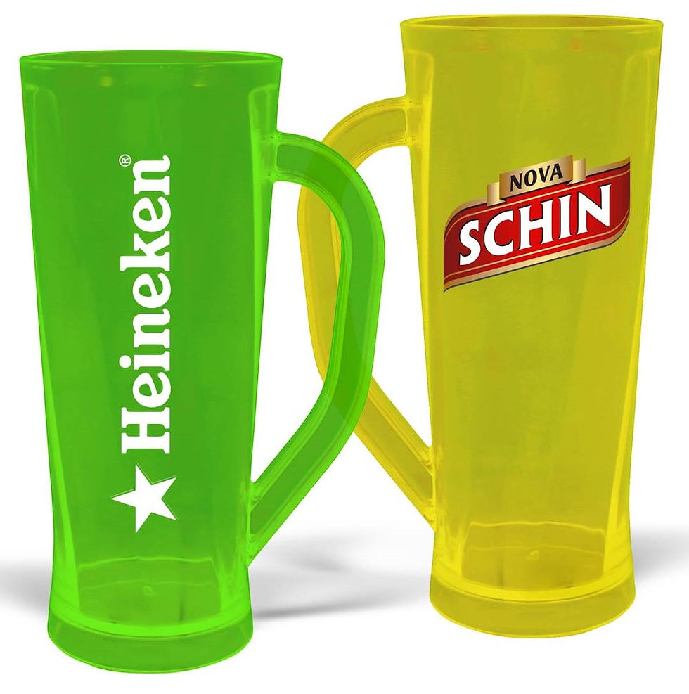 caneca de chopp 430ml neon