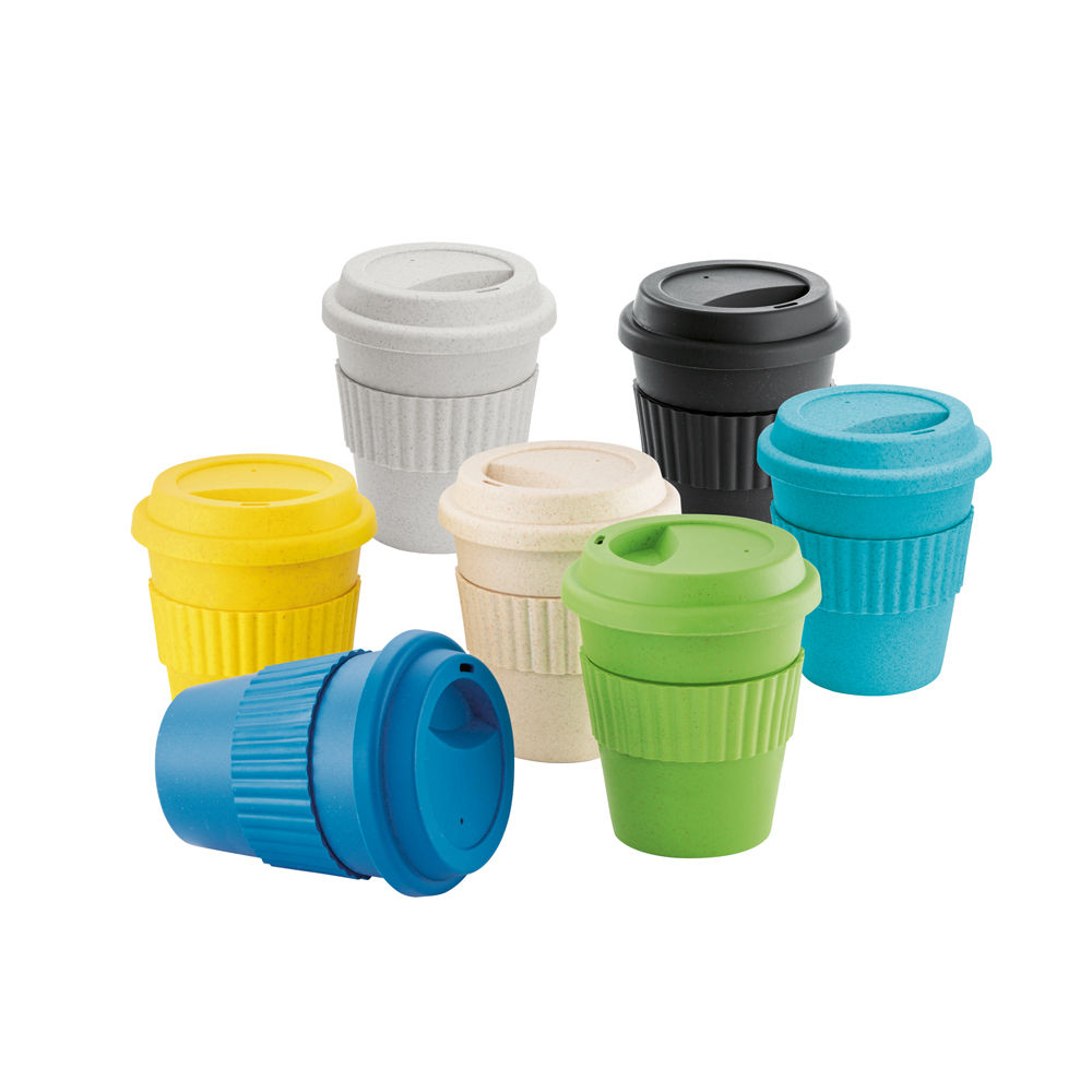 Copo de Viagem de Fibra de Bambu personalizado brindes ecológico sustentável nexo brindes novo hamburgo