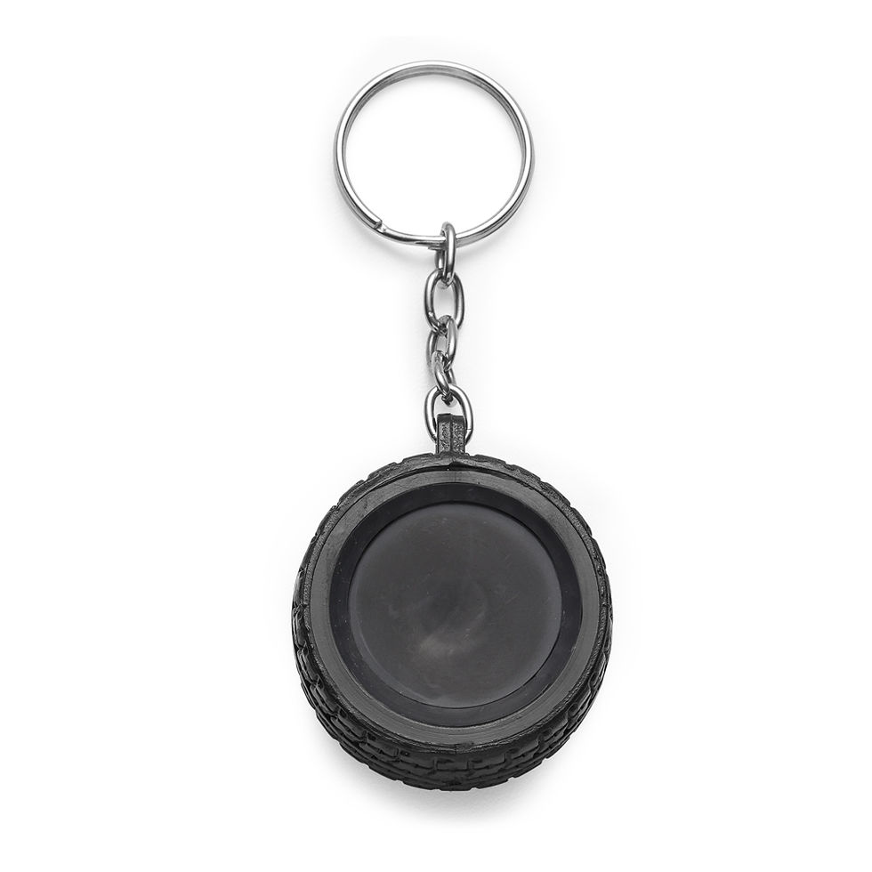 Miniatura: Chaveiro personalizado plástico formato pneu, aro nexo brindes novo hamburgo
