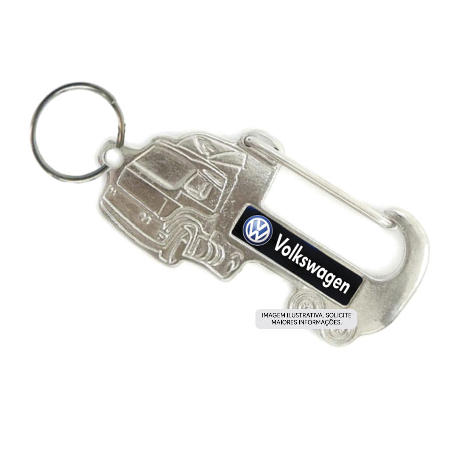 Chaveiro formato caminhão com gancho personalizado