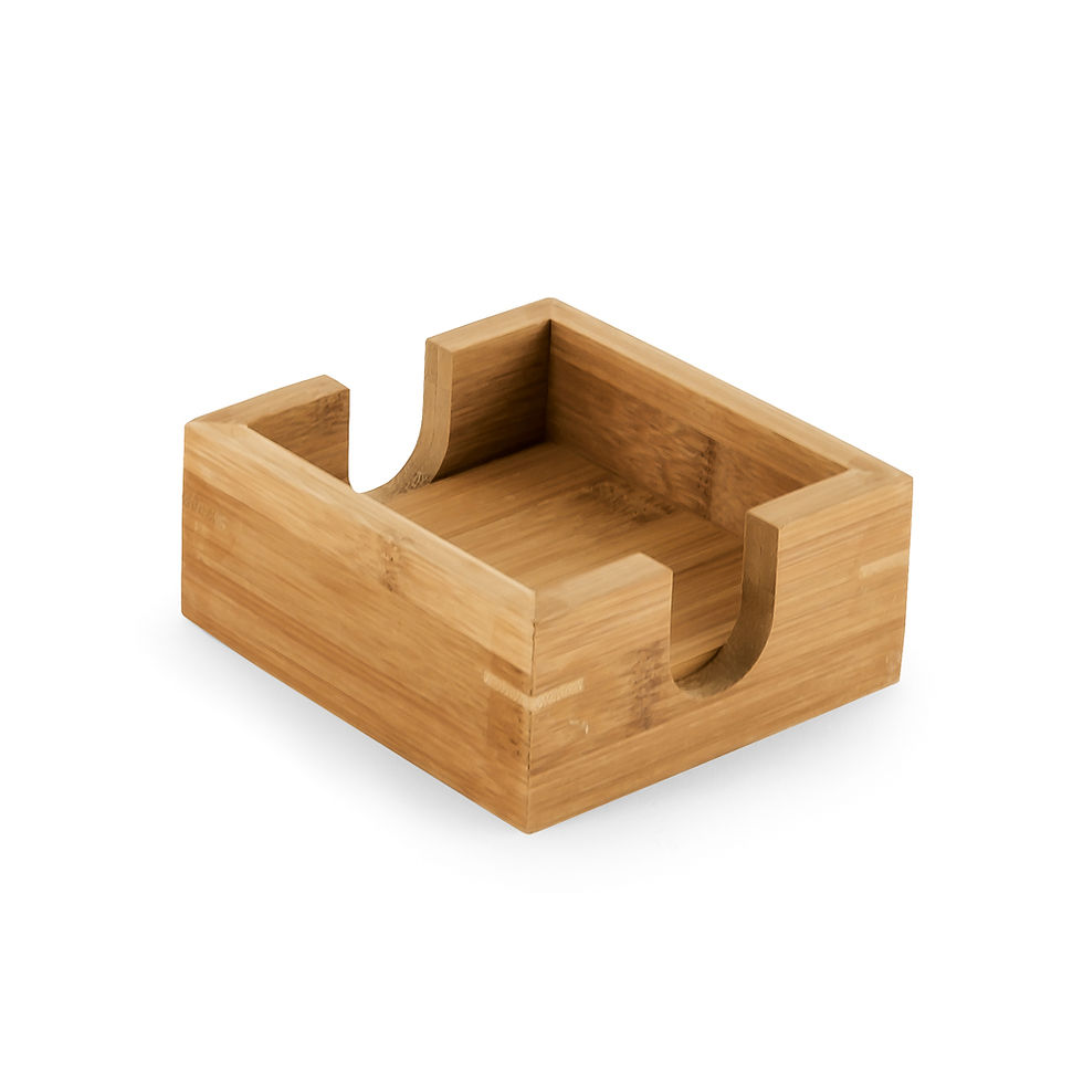 Miniatura: Kit de 4 Porta Copos em Bambu