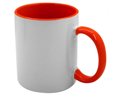Miniatura: Caneca Porcelana Personalizada Interior e Alça Coloridos