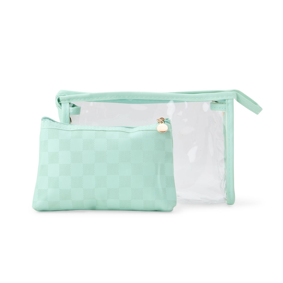 Miniatura: Kit Necessaire Feminina Personalizada Duas Peças | Elegância e Praticidade