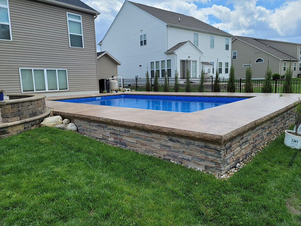 fiberglass pool project in columbus