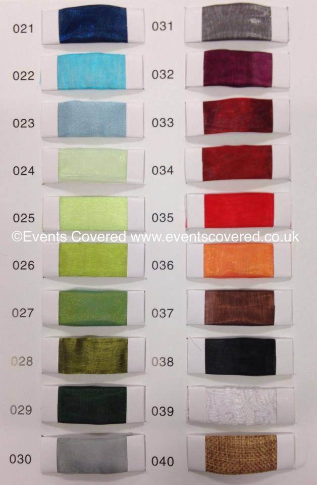 Organza Colour Chart 2