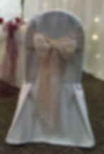 Organza and Lace Double Sash with a Vintage Brooch