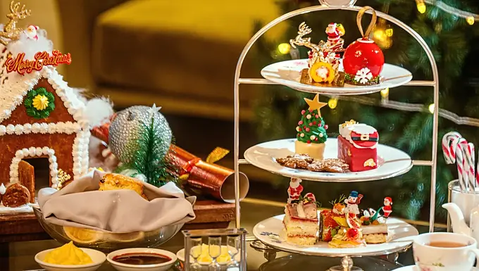 Festive Afternoon Tea at Champagne and Tea Lounge Dukes The Palm Dubai