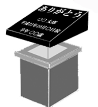 桜の樹木葬の墓誌と埋葬区画の構造図