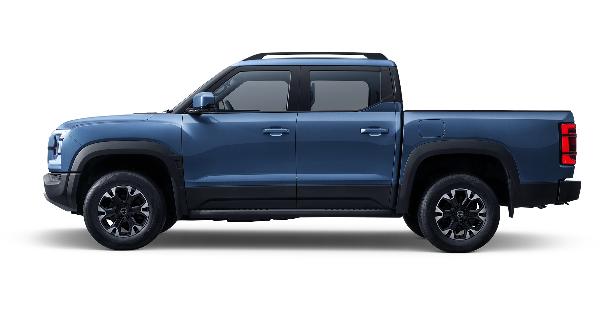 Blue BYD Shark 6 pickup truck