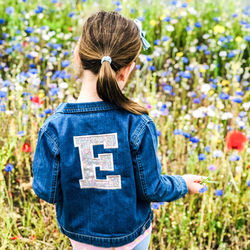 Denim Jacket with Liberty London fabric applique