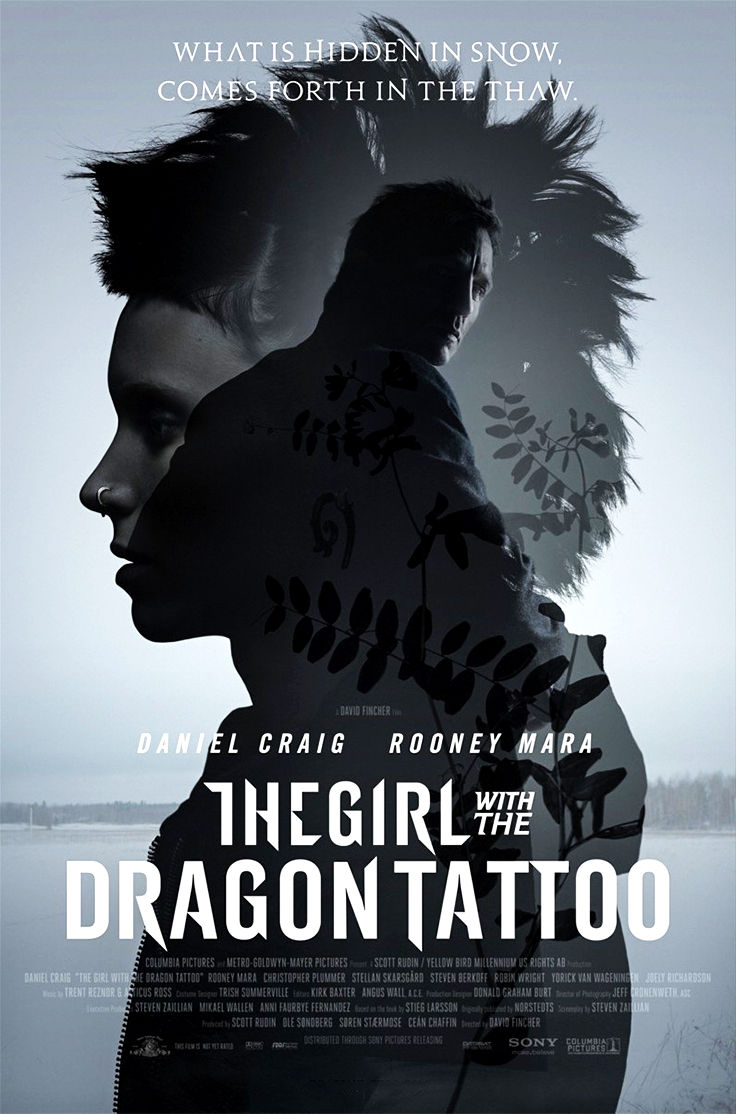 Movie poster for The Girl with the Dragon Tattoo (2011)
