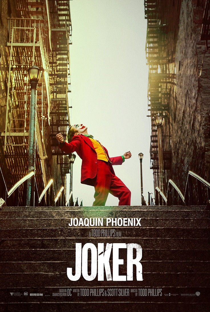 Movie poster for the 2019 film Joker