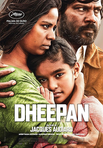 Movie poster for the French film Jacques Audiard's Dheepan starring Antonythasan Jesuthasan