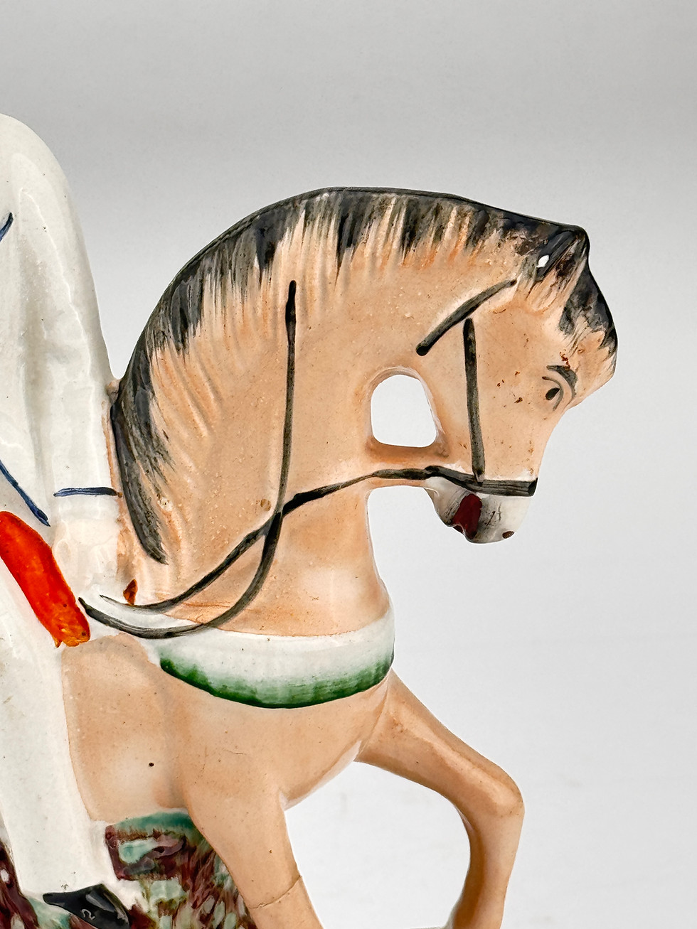 Thumbnail: Antique Staffordshire Equestrian Pair | Prince of Wales & Princess