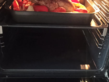 Kurcze pieczone, alla Pietro nadziewane z warzywami