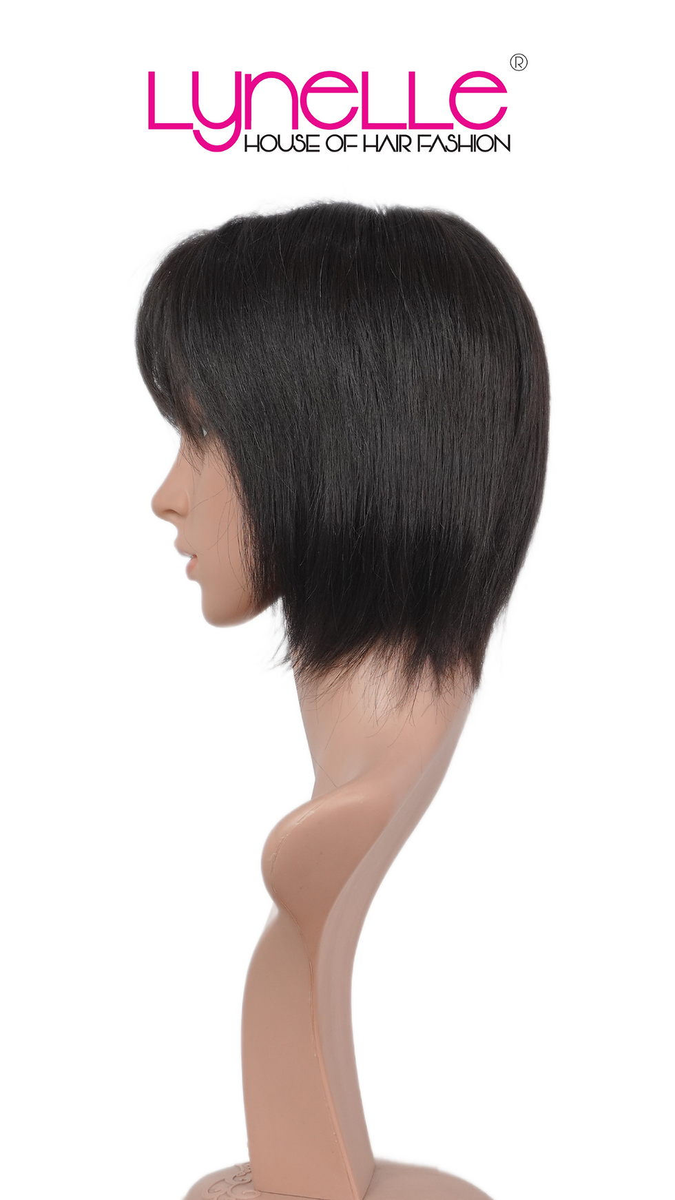 Thumbnail: KATIE Asymmetric Pixie Monofilament Human Hair Wig