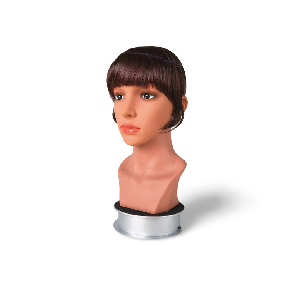 Thumbnail: Synthetic Headband Full Bangs with Sideburn 118C