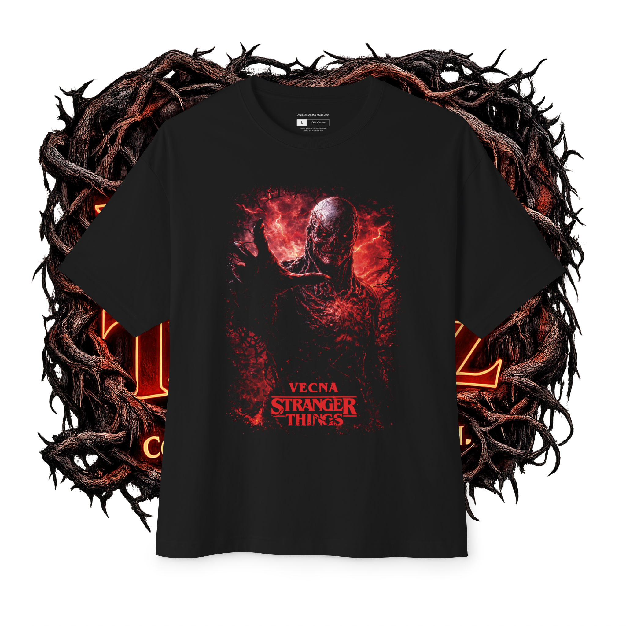 Cold Hearted Threadz  6.8oz 100% Cotton Premium Custom Halftoned DTF Tee'z