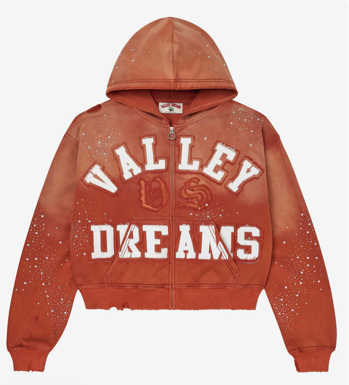 Vale Classico Zip Up Burnt Orange 