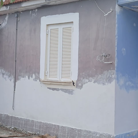 Σπίτι στα Χαβδάτα πριν τον ελαιοχρωματισμό