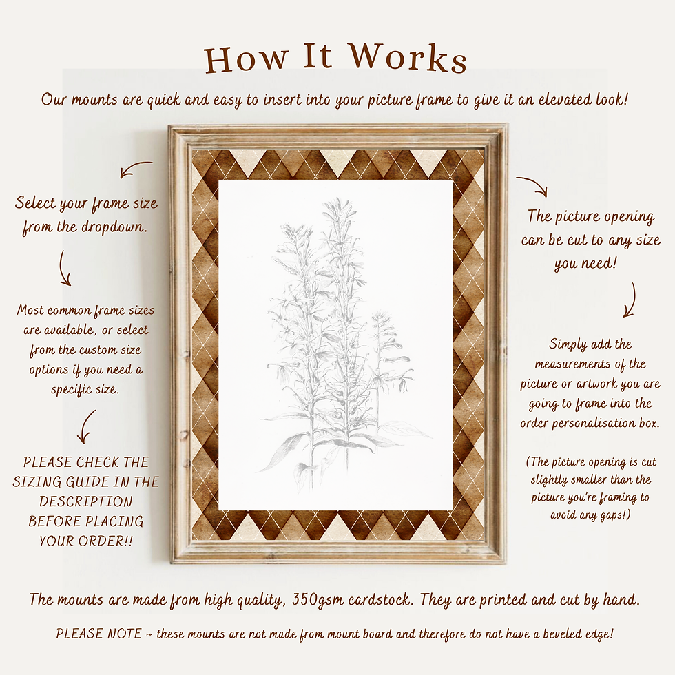 Thumbnail: Argyle Picture Frame Mount