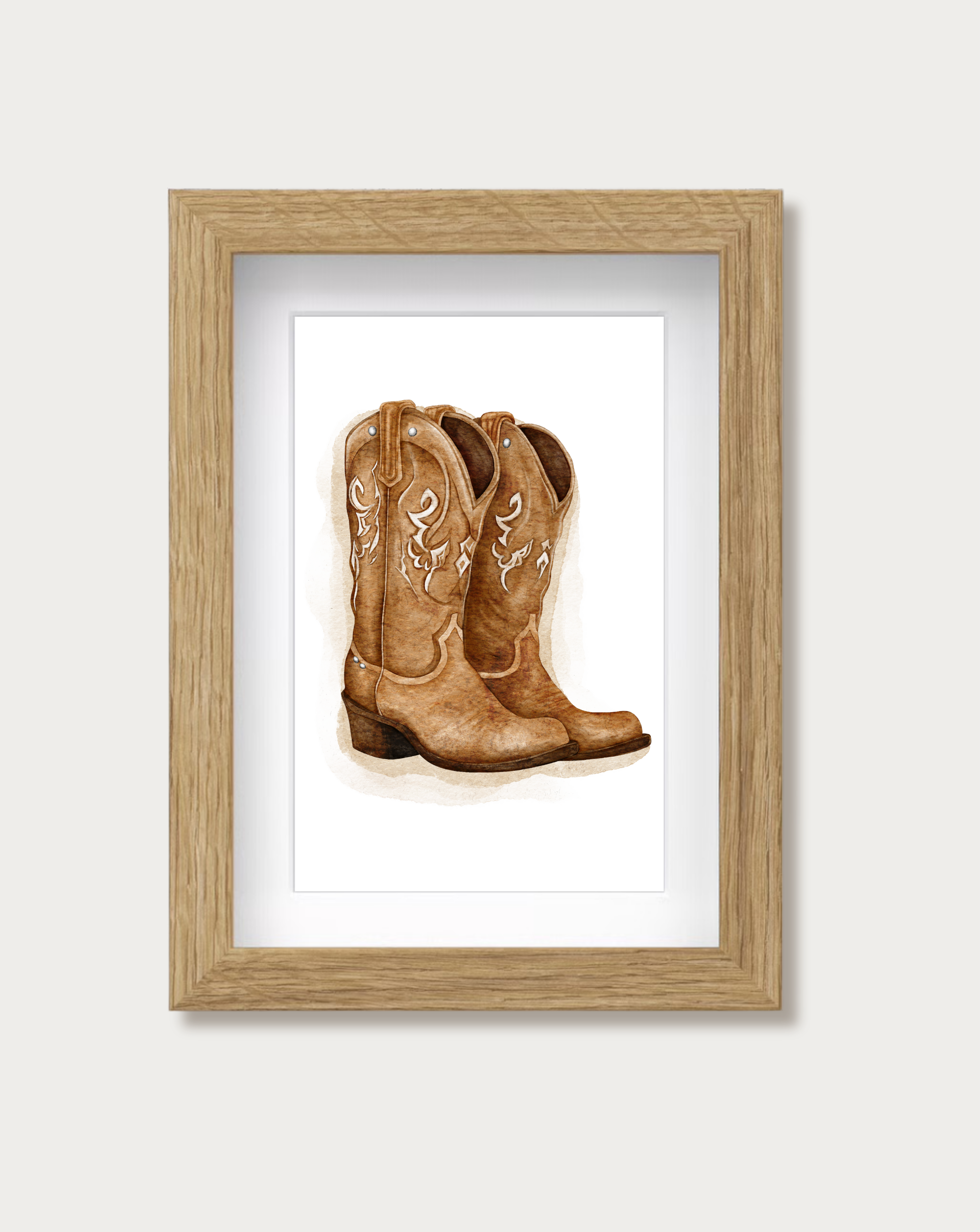 Cowboy Boots - Mini Print