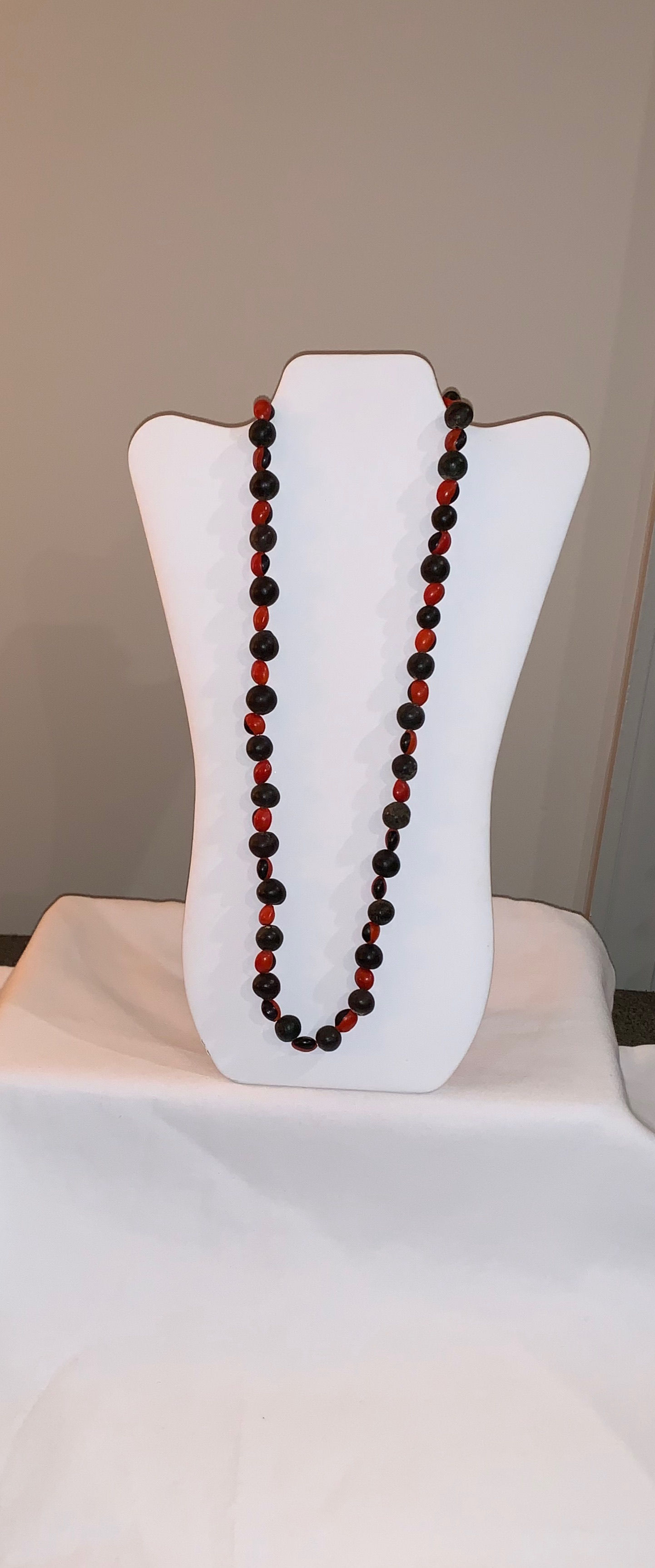 JN27 Huayruro and Bead Necklace