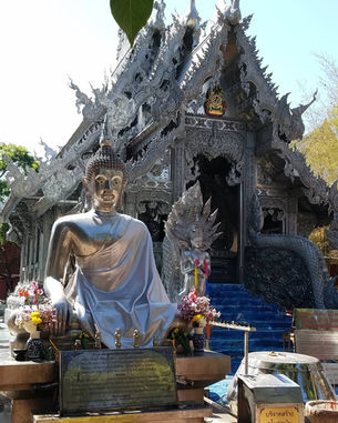 Wat Sri Suphan is also known as the Silver Temple because of its impressive hand crafted silver deco