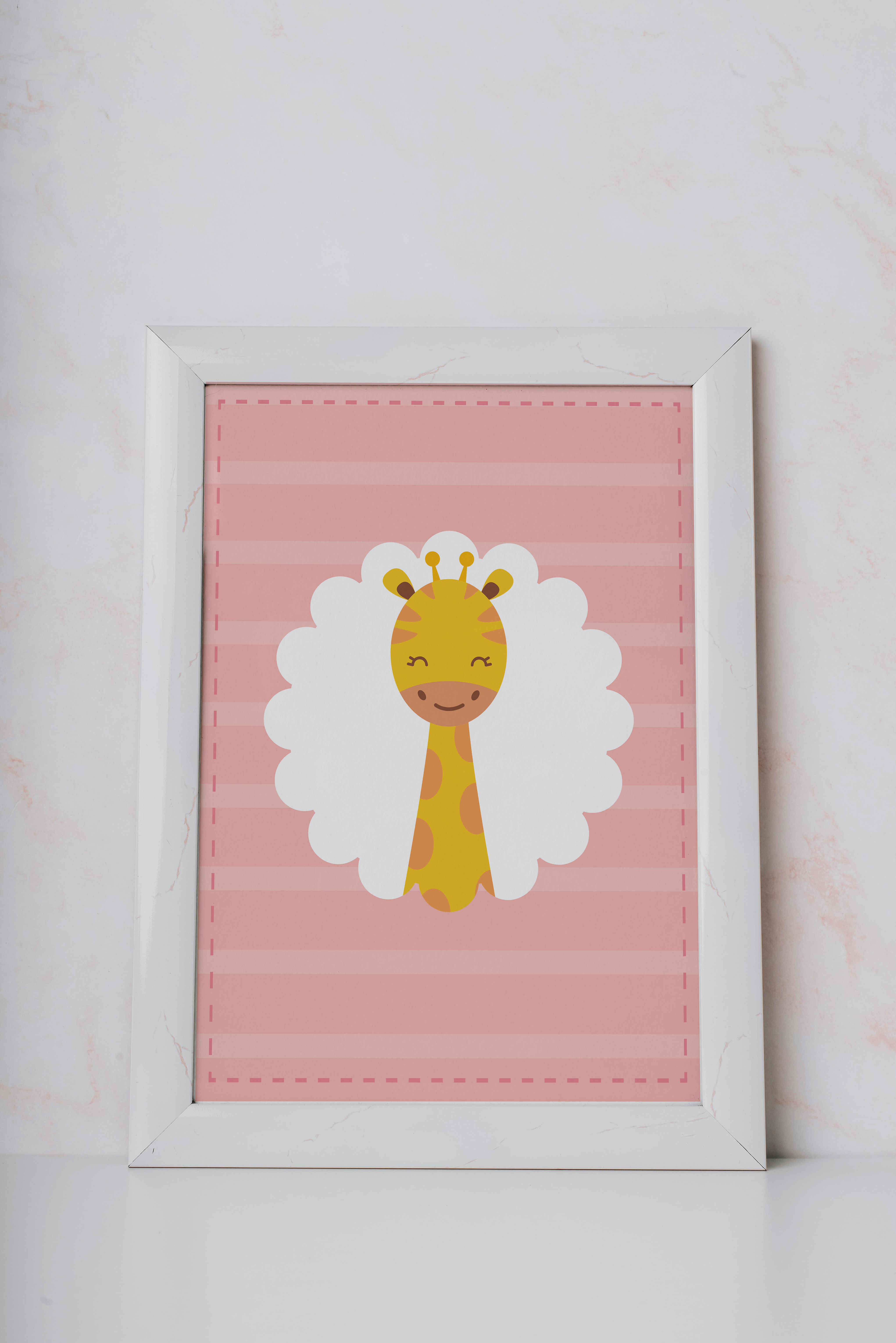 Sevimli Zürafaa Bebek Odası