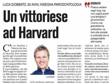 Un vittoriese ad Harvard