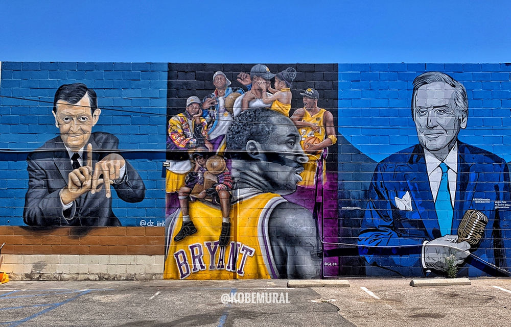 Kobe Bryant murals in San Fernando Valley, Los Angeles